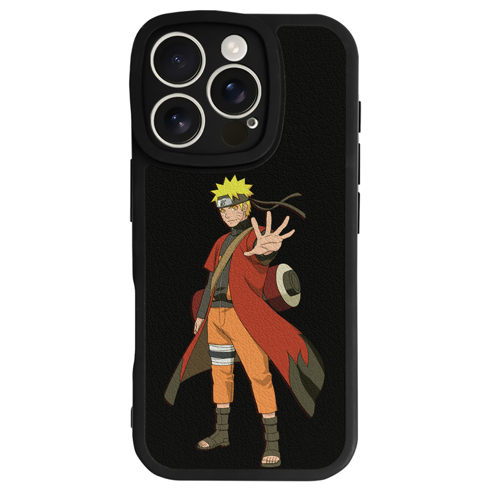 （画像用） NARUTO -ナルト- うずまき ナルト Uzumaki Naruto 【iPhone 16シリーズ対応】シリコンスマホケース（レザー調） 材質：シリコン